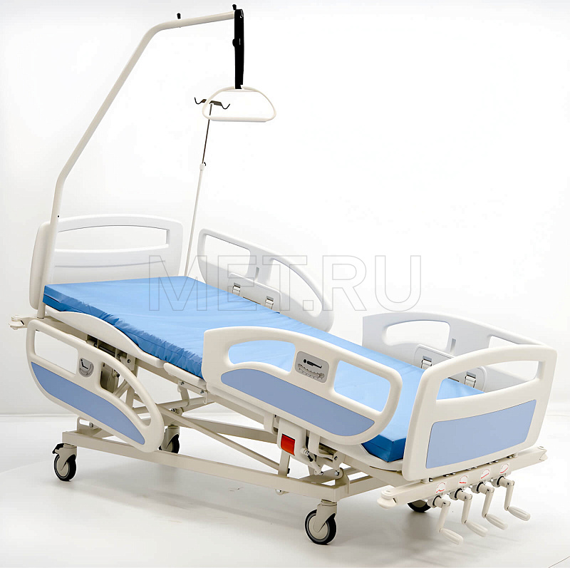 MET TATRA MEHANIK Госпитальная кровать пятифункциональная механическая с регулировкой высоты МЕТ